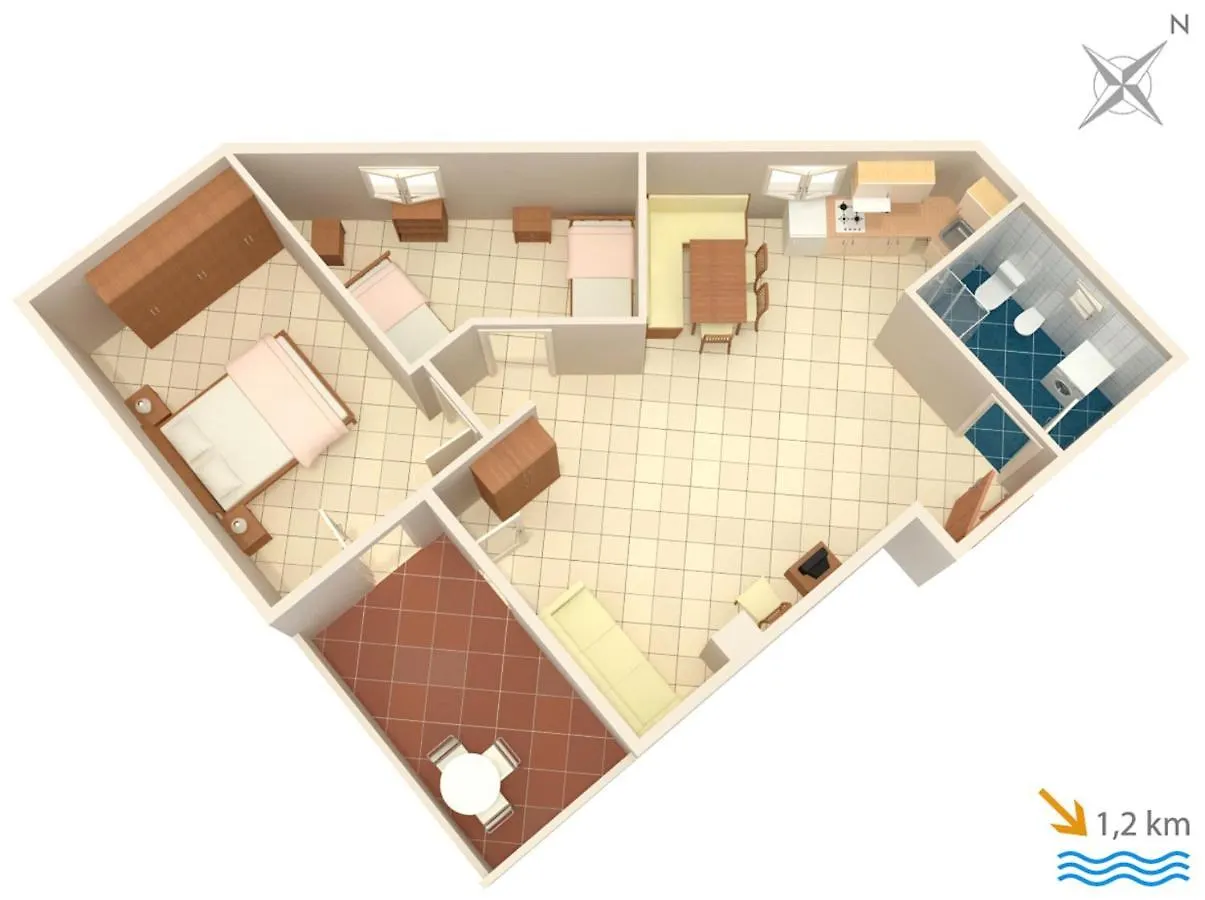 Apartments With A Parking Space Liznjan, Medulin - 7240 0*, Лижнян